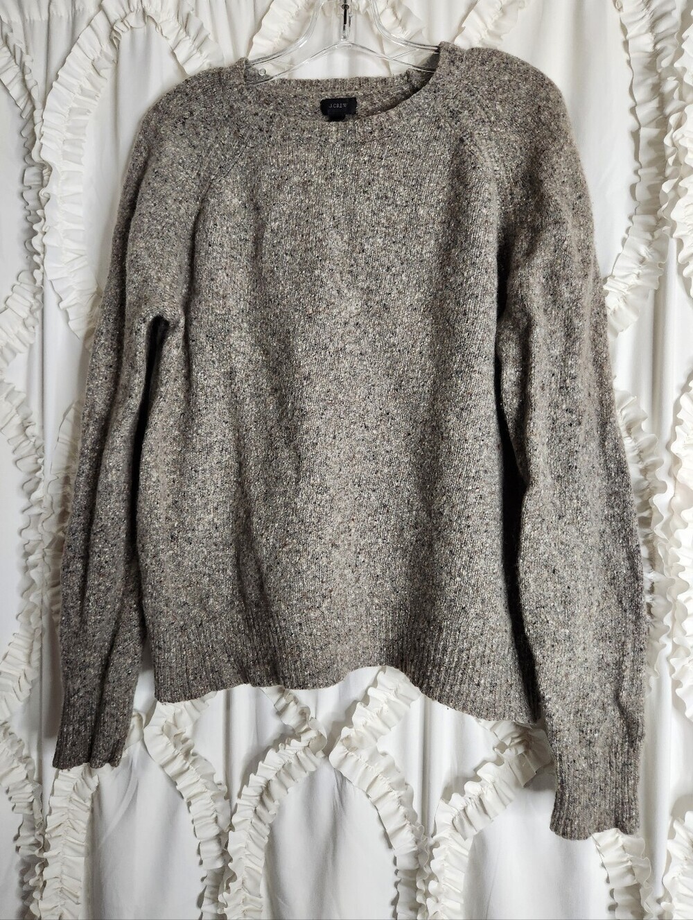 J. Crew Men's Donegal Wool Sweater Sz Large - Picture 2 of 6